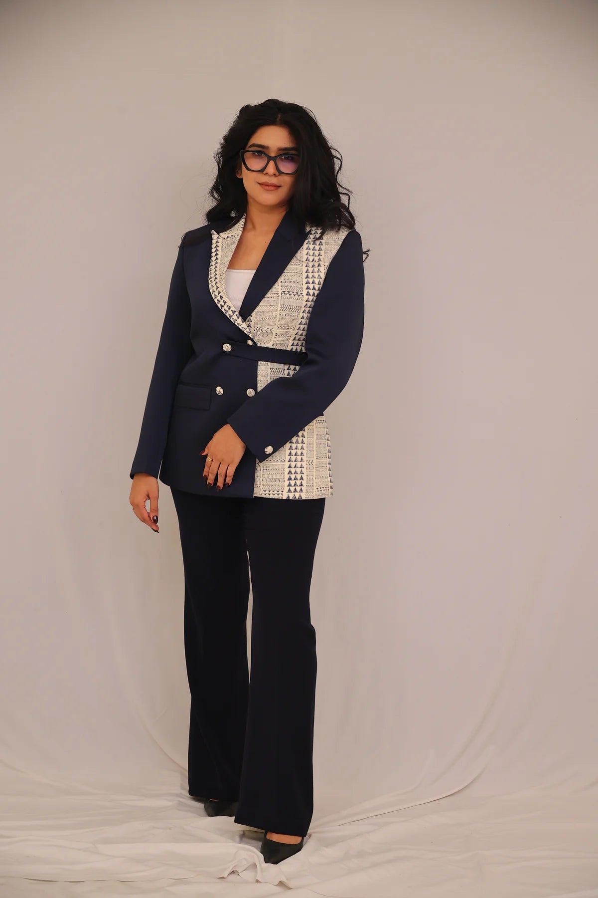 Indigo Intellect Blazer – Dual Harmony Edition